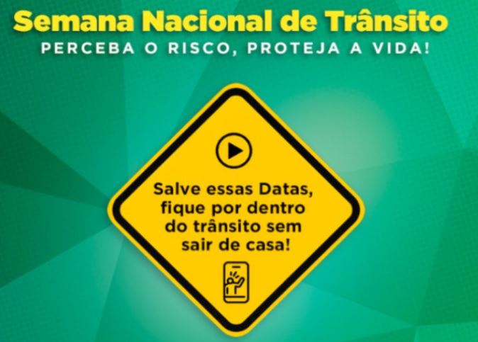 Detran programa quatro lives durante Semana Nacional do Trânsito