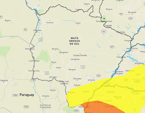 Inmet alerta para baixa umidade em 25 municípios de Mato Grosso do Sul