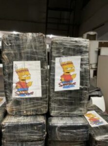 PF apreende cocaína que usava imagem de Bart Simpson como 'selo de qualidade'