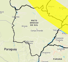 Meteorologia coloca 16 municípios de MS em alerta para tempestade