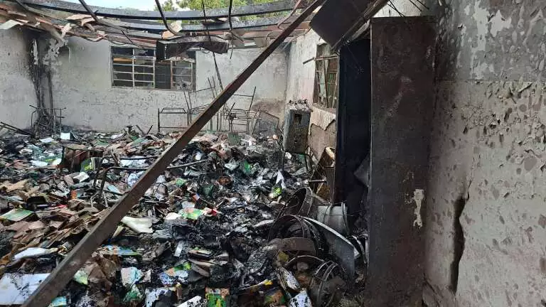 Trio coloca fogo em escola do distrito de Nova Itamarati maior assentamento rural do Brasil com sucesso em Mato Grosso do Sul