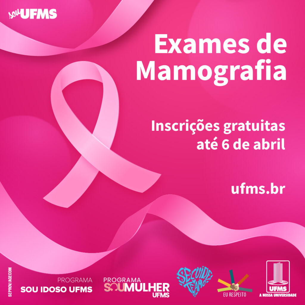 Exame gratuito de mamografia a comunidade externa deve ser agendado até hoje na UFMS