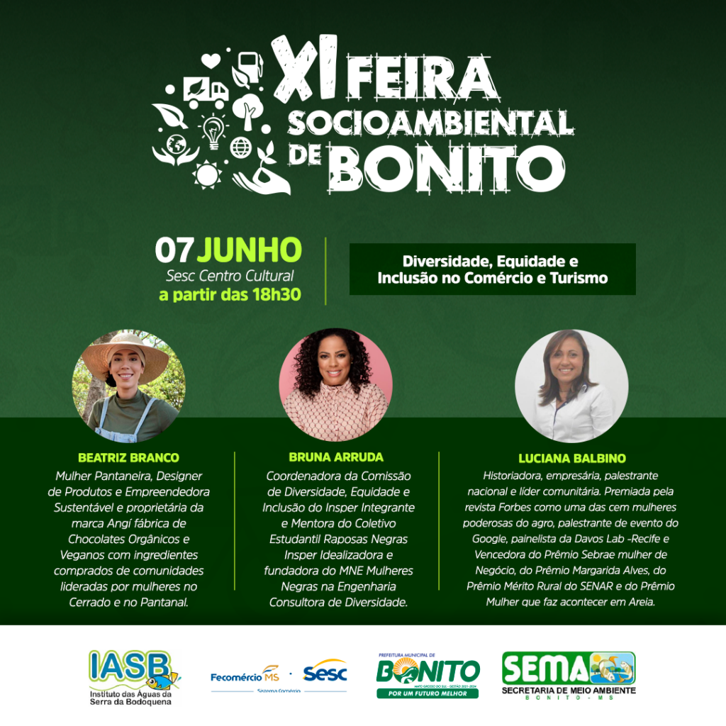 Bonito receberá a XI Feira Socioambiental