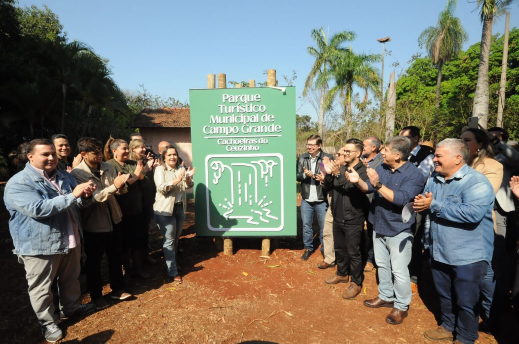 Lançada pedra fundamental do parque que abrigará quatro cachoeiras de Campo Grande