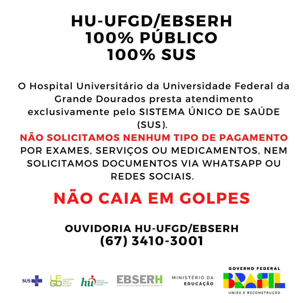 Hospital Universitário de Dourados emite alerta sobre tentativa de golpe