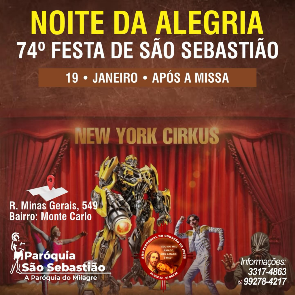 Magia do circo vai agitar a criançada na 74º Festa de São Sebastião nessa sexta-feira