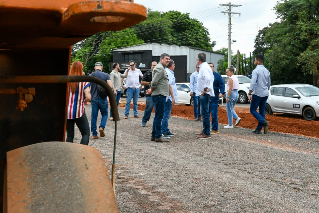 Riedel visita obras do 'Castelinho' e de mobilidade urbana em Ponta Porã