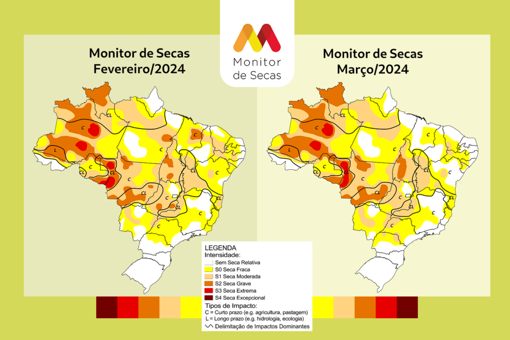 Monitor de Secas indica intensificação da seca em Mato Grosso do Sul
