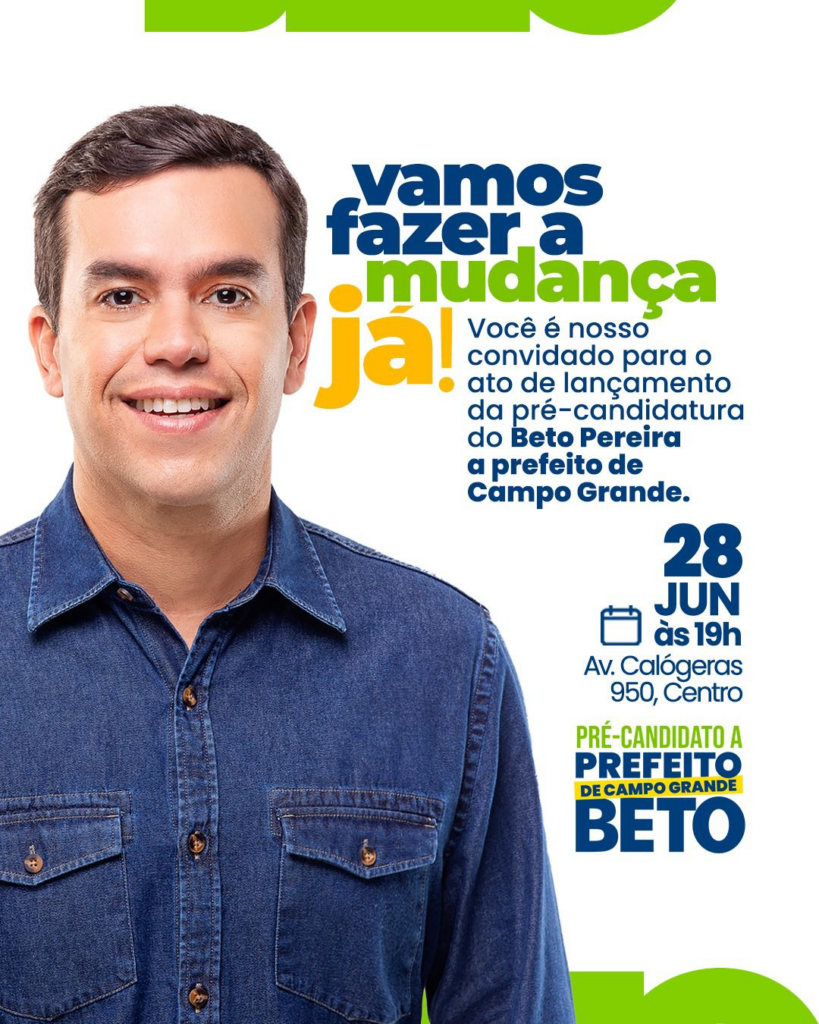 Beto Pereira lança pré-candidatura à prefeitura da Capital no próximo dia 28