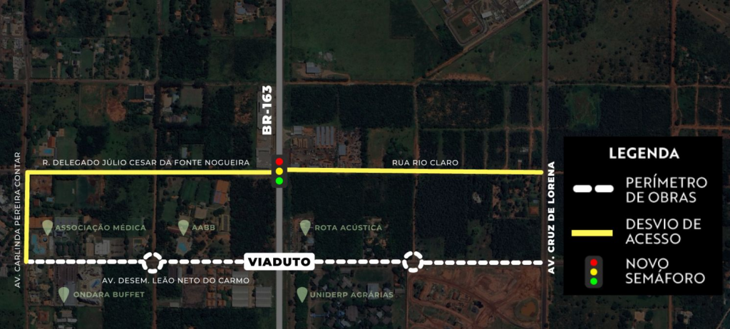 Obra do viaduto que liga Parque dos Poderes ao Jardim Veraneio começa na próxima segunda-feira