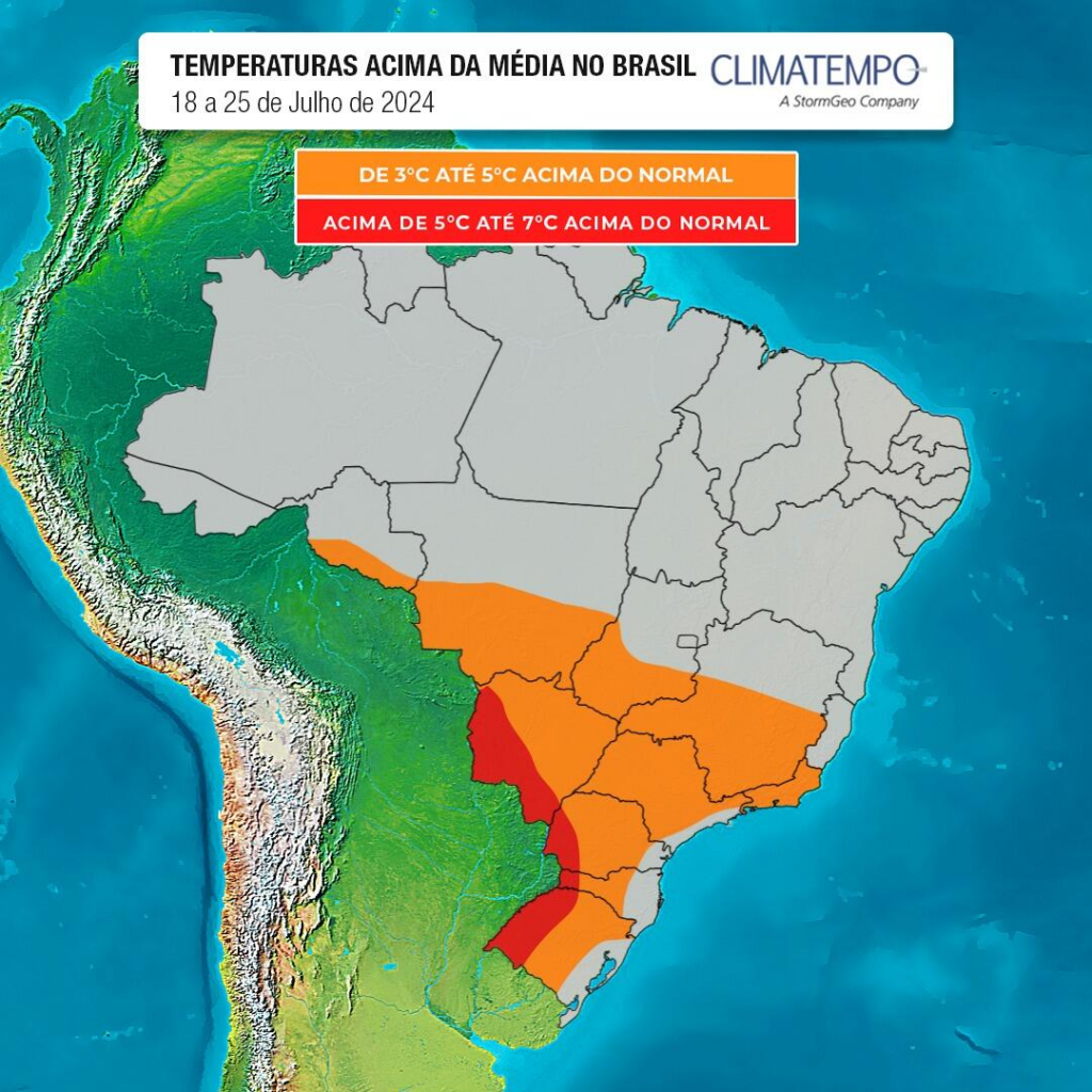 Tardes quentes e noites frias: MS entra em alerta para aumento de até 7ºC 'acima do normal' na temperatura