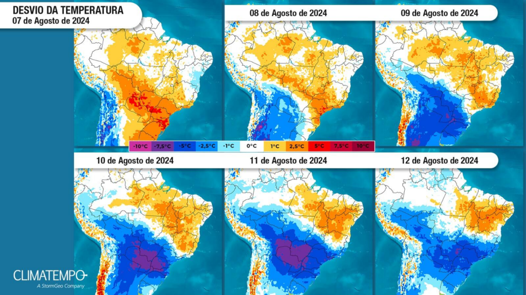 Lá vem! Frio chega na noite de quinta-feira em MS e vai ficar até o início da próxima semana