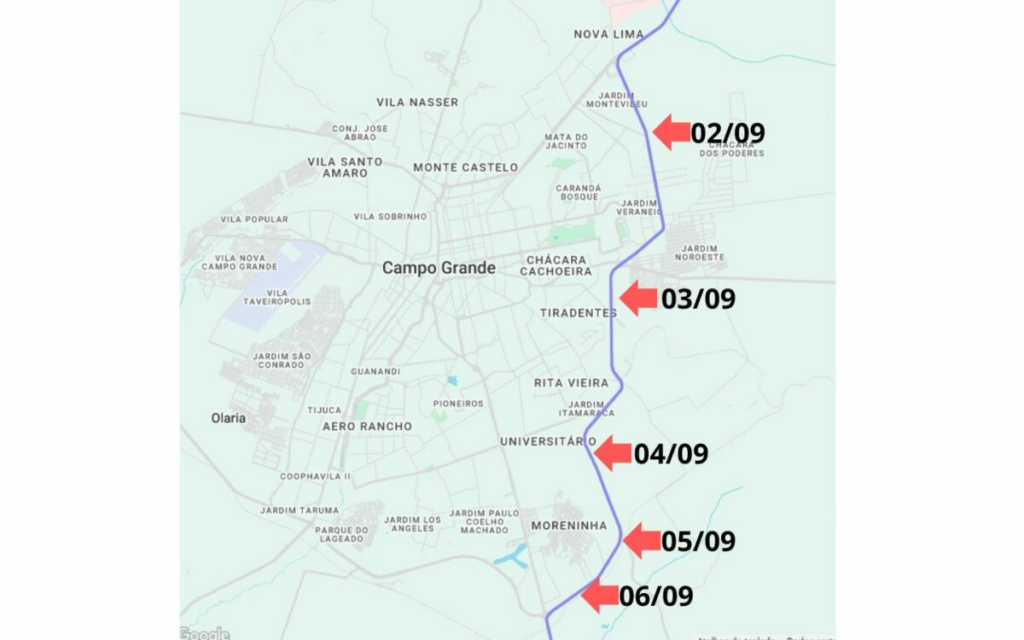 BR-163: anel viário de Campo Grande recebe obras noturnas