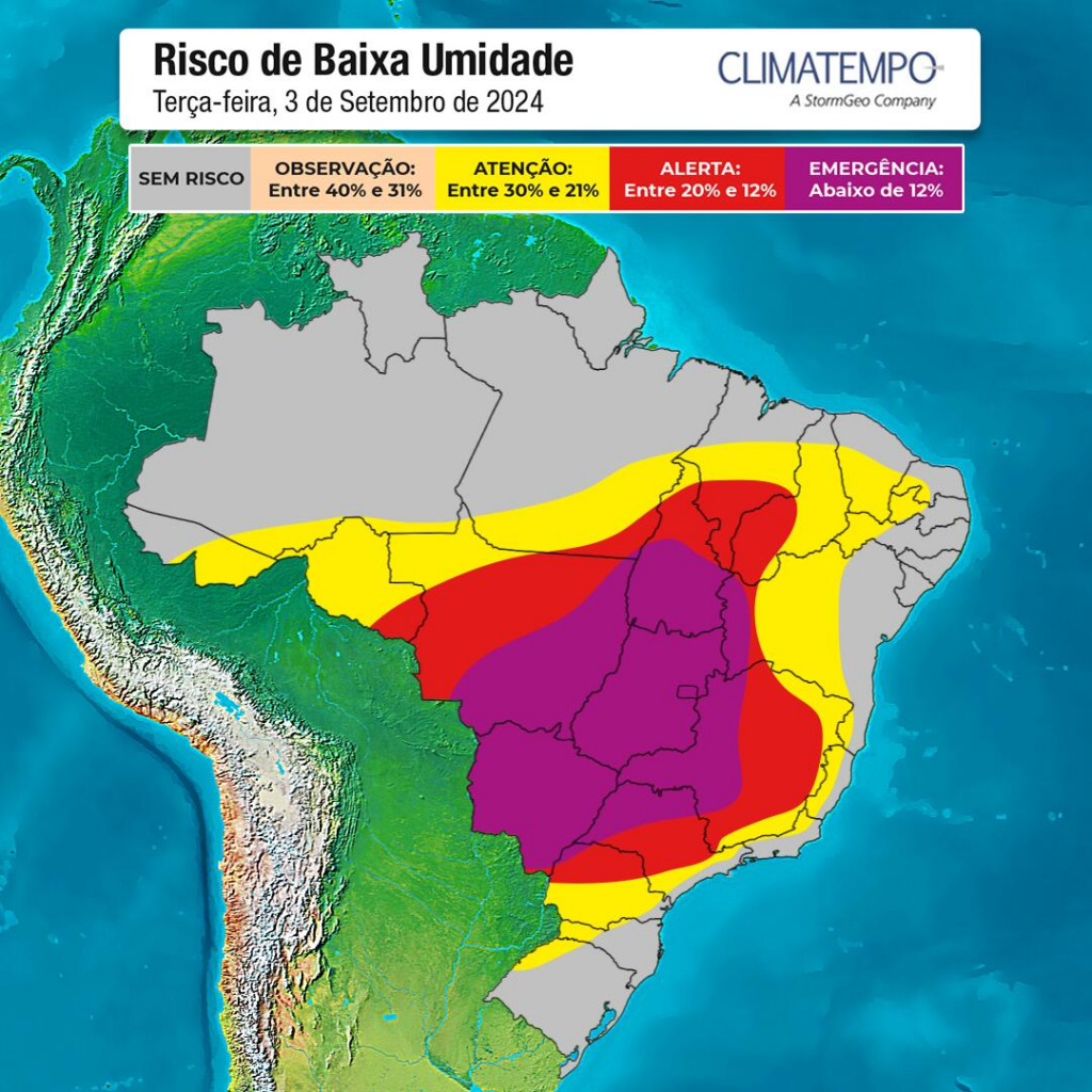 ALERTA: baixa umidade relativa do ar coloca MS em emergência; veja como se proteger!