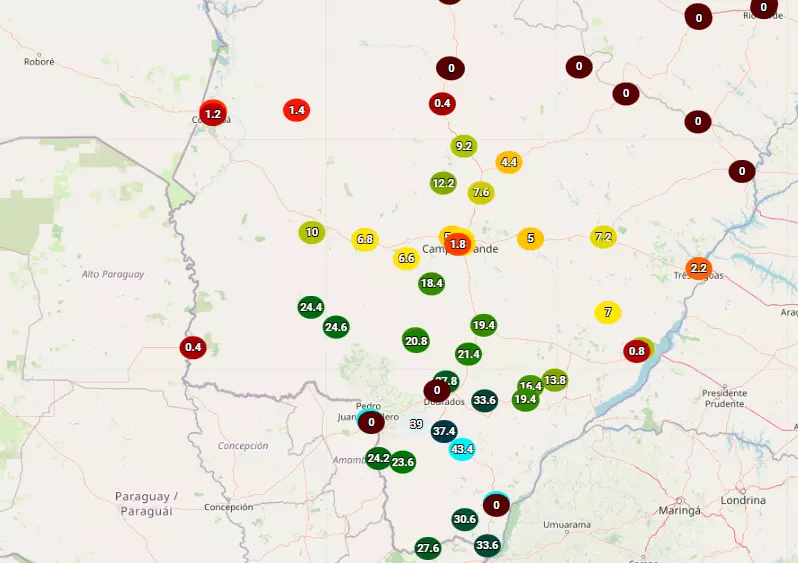 Chuva no fim de semana deu uma amenizada, mas previsão é calor intenso nos próximos dias