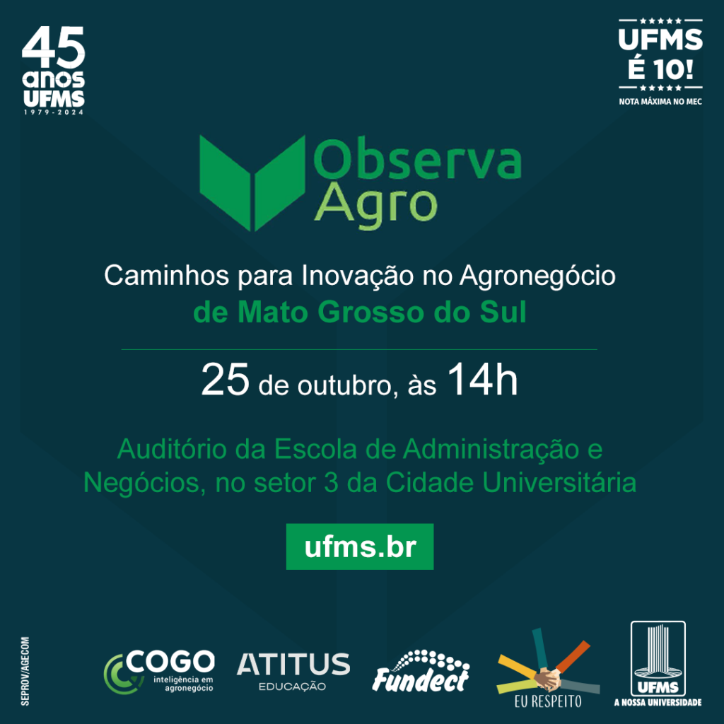 Evento aborda caminhos para inovação no agronegócio de Mato Grosso do Sul