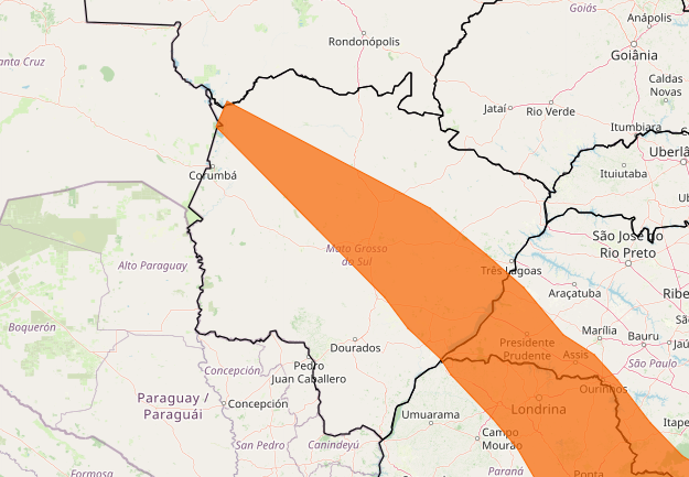 Campo Grande e outras 25 cidades estão sob alerta para tempestade