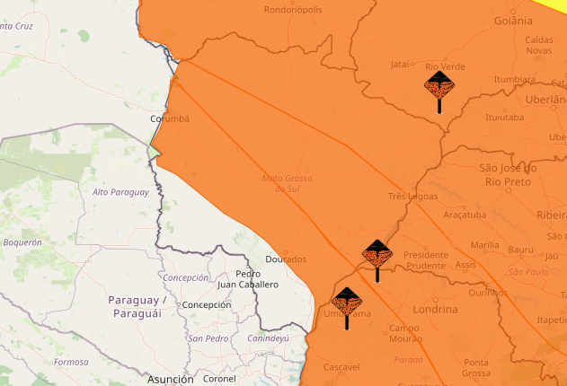 Inmet amplia alertas de tempestade para 67 municípios de Mato Grosso do Sul