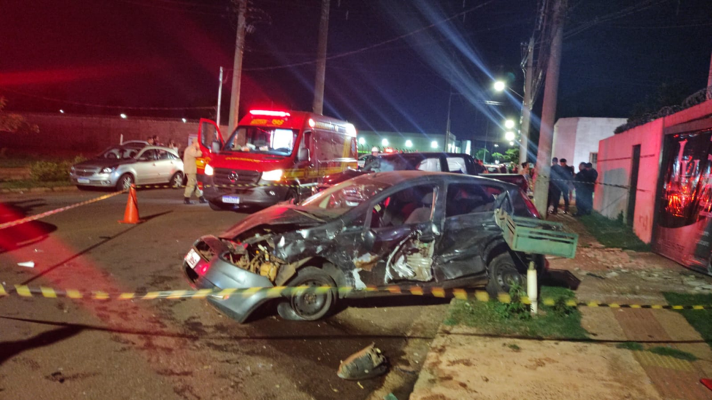 Ultrapassagem proibida provoca acidente com três vítimas na Morada do Sossego 