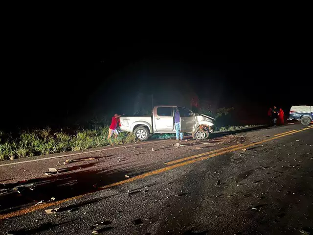 Casal morre em acidente na MS-382, em acidente envolvendo três veículos