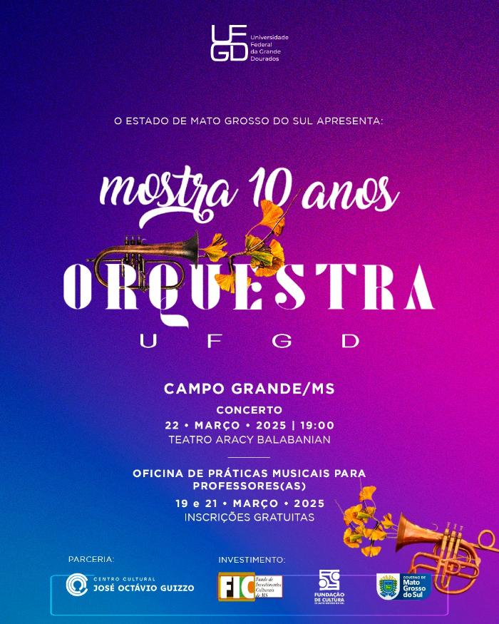 Orquestra UFGD se apresenta em Campo Grande neste sábado