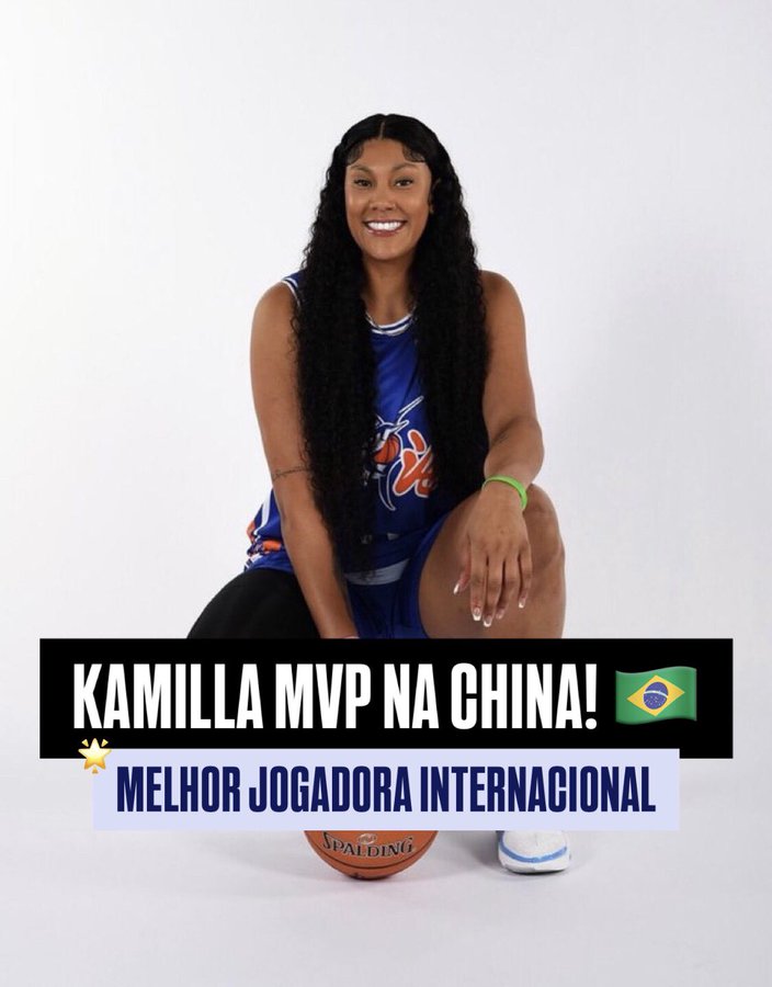 Kamilla Cardoso é eleita a melhor atleta estrangeira na Liga Chinesa