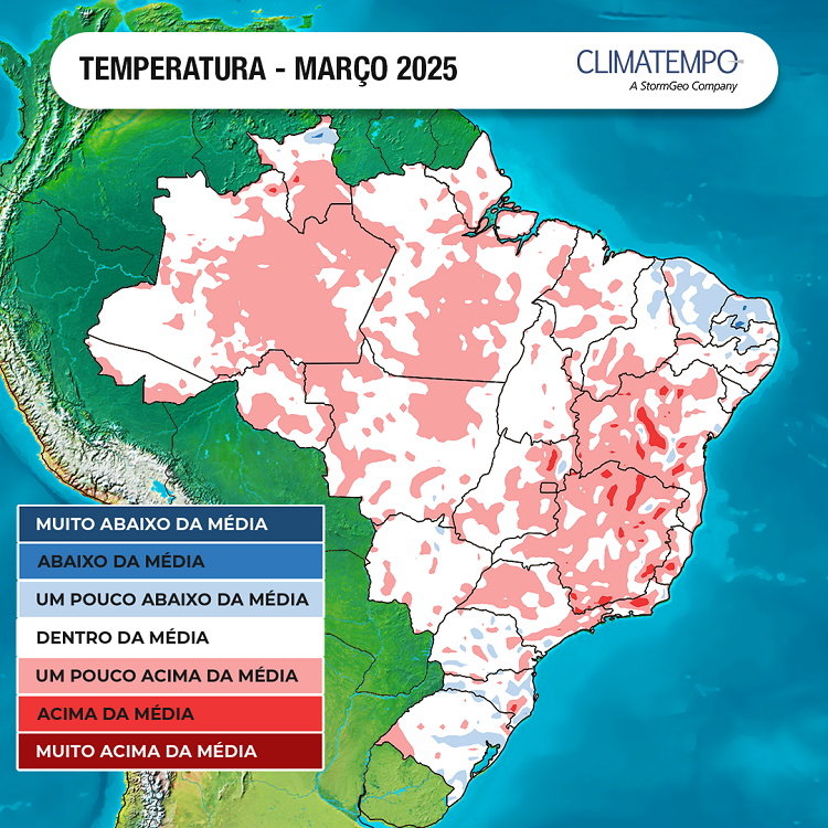 Com bloqueio atmosférico, mês de março será de menos chuva no país