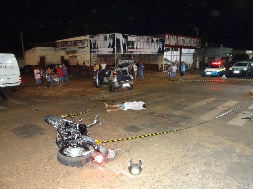 Motociclista morre ao colidir com veículo na Hayel Bon Faker